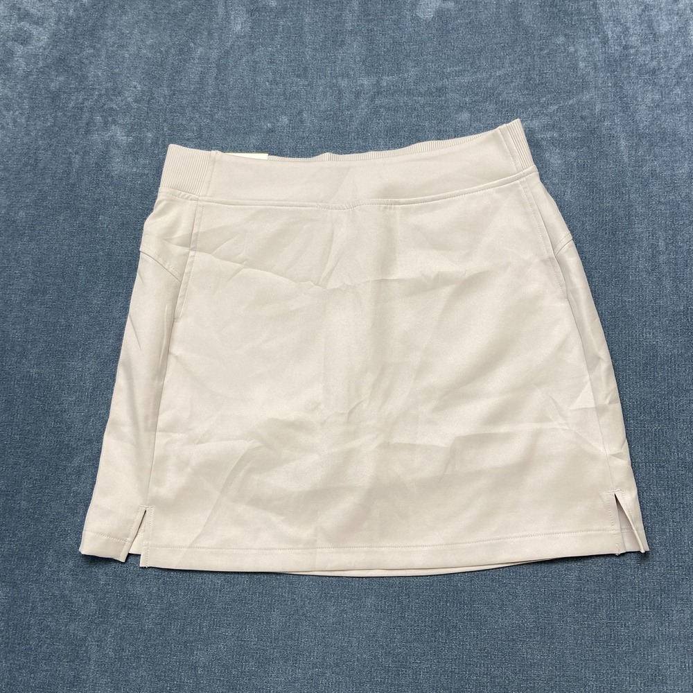 32 Degrees Cool Skort Skirt Womens Small Light Gray Stretch Pull-On Activewear